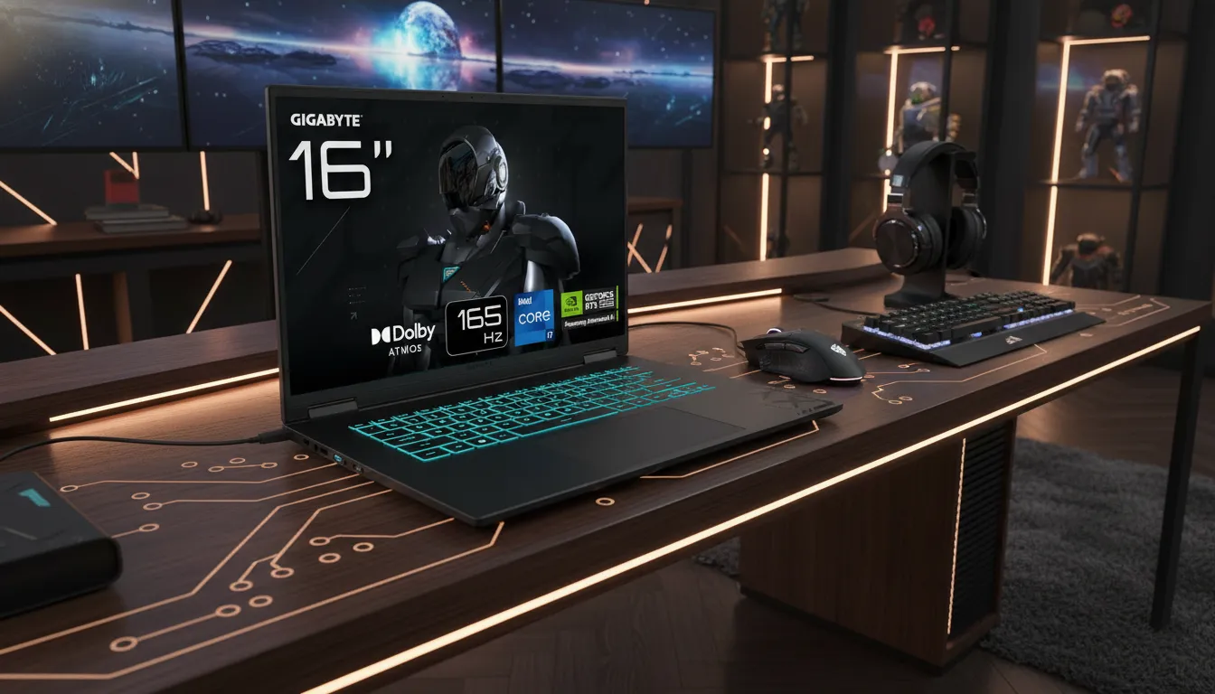 GIGABYTE GAMING A16 con RTX 5060 - Portátil gaming económico 2026