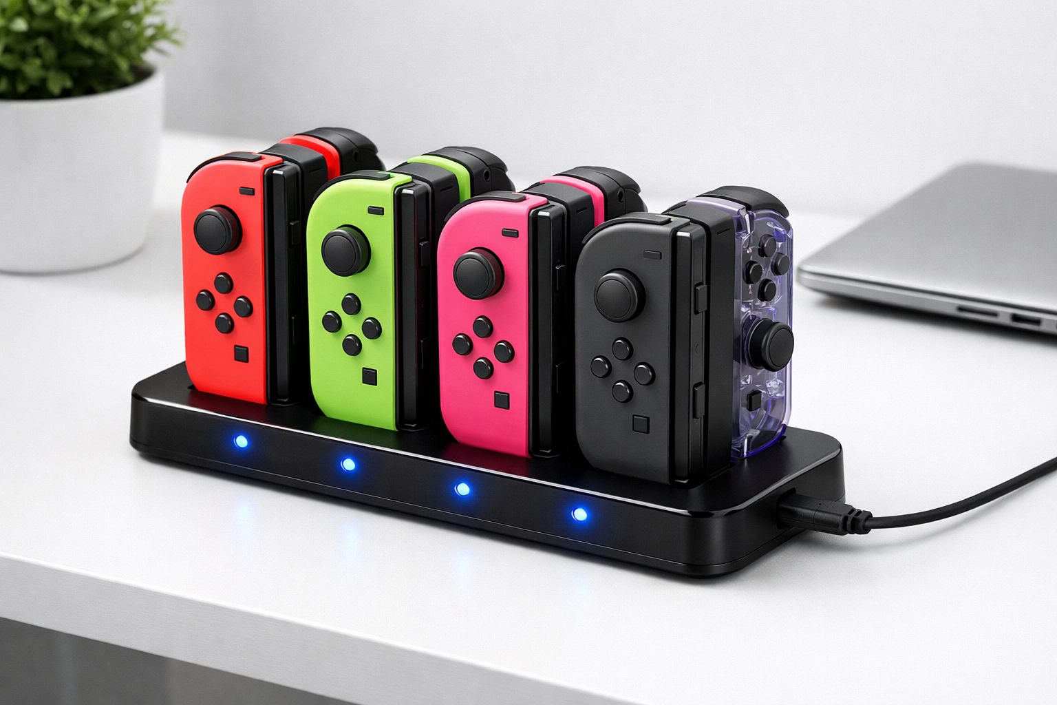 Base de carga magnética 8 en 1 para Joy-Con 2 Nintendo Switch 2