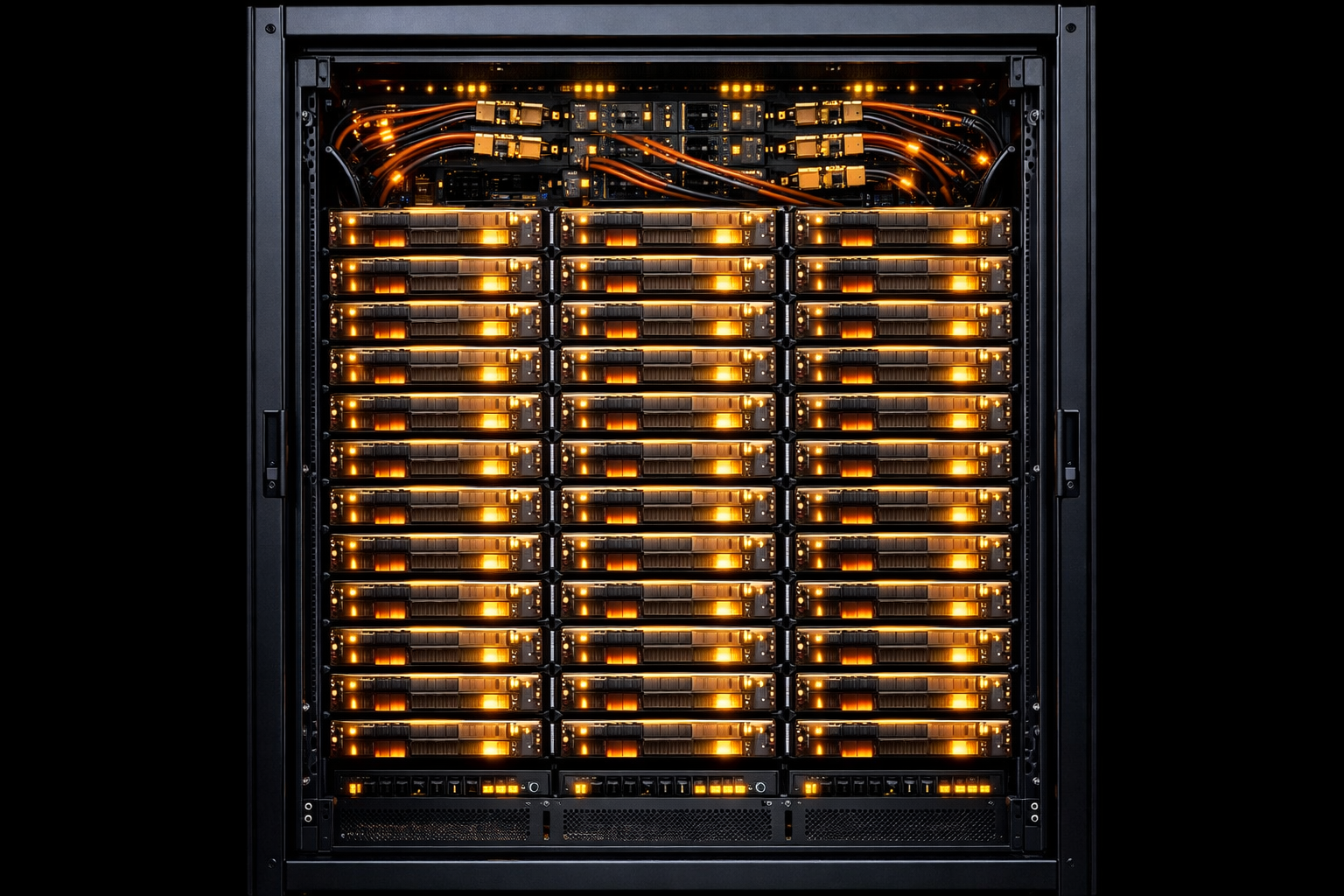 Rack Helios de AMD con 72 aceleradores MI455X y CPUs EPYC Venice en el evento Advancing AI 2026