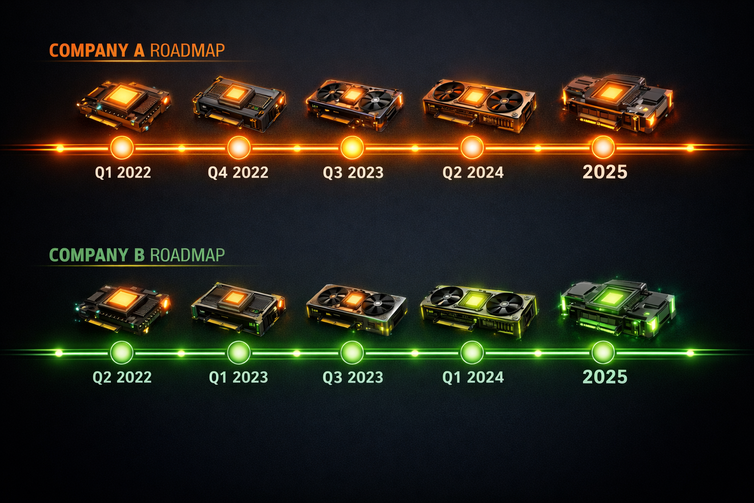 Comparativa gráfica del roadmap AMD Helios vs Nvidia Rubin en el escenario de Advancing AI 2026