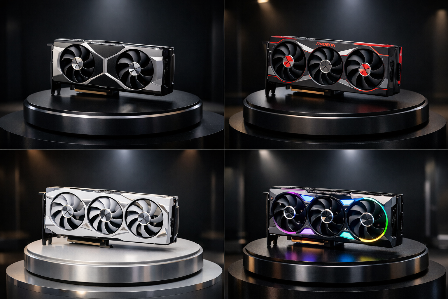 Diferentes modelos AIB de la AMD RX 9060 XT 16GB de Sapphire PowerColor y Gigabyte