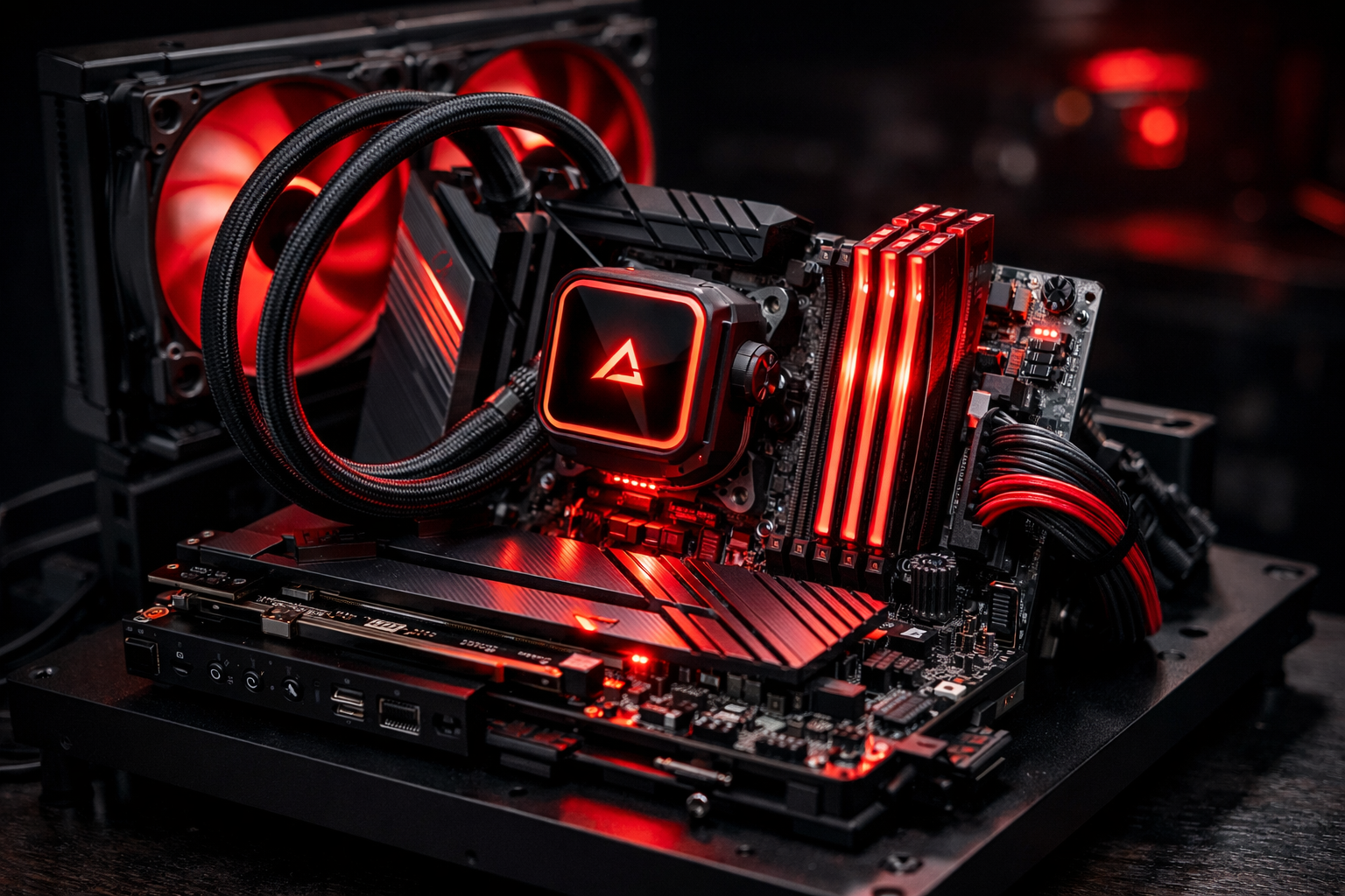Configuración recomendada para montar un PC con AMD Ryzen 7 7700X3D: placa B650E, DDR5-6000, AIO 280 mm y SSD PCIe 5.0