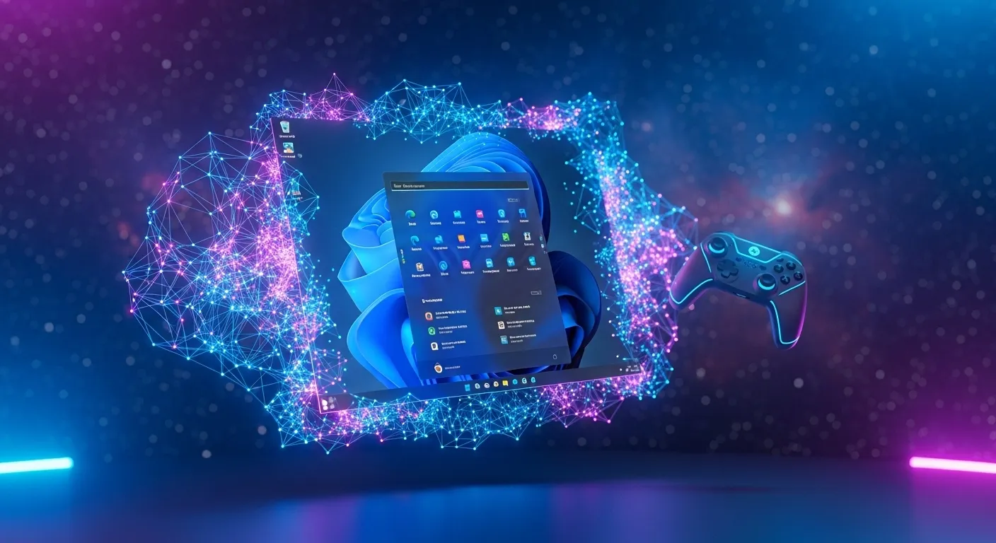 Interfaz de Windows 11 con Auto SR activado mostrando mejora gráfica en un videojuego