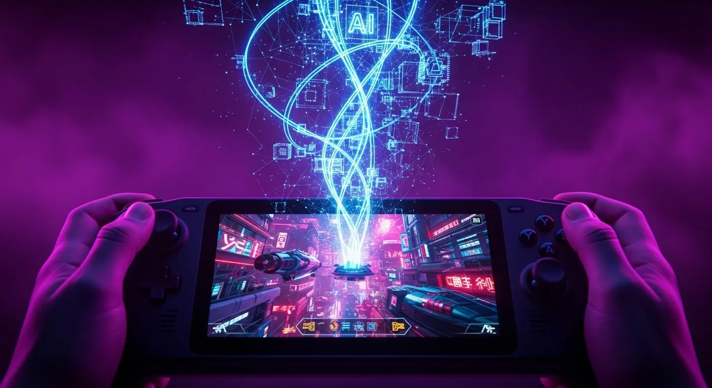 ROG Ally X ejecutando un juego con Auto SR activado mostrando mejora de rendimiento