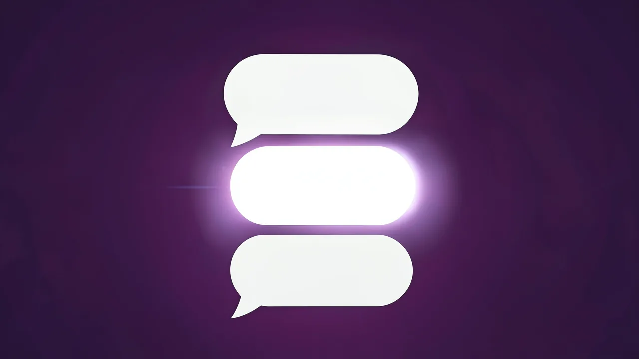 Interfaz de conversación de chat con burbujas de mensaje sobre fondo oscuro representando a Claude integrado en Slack