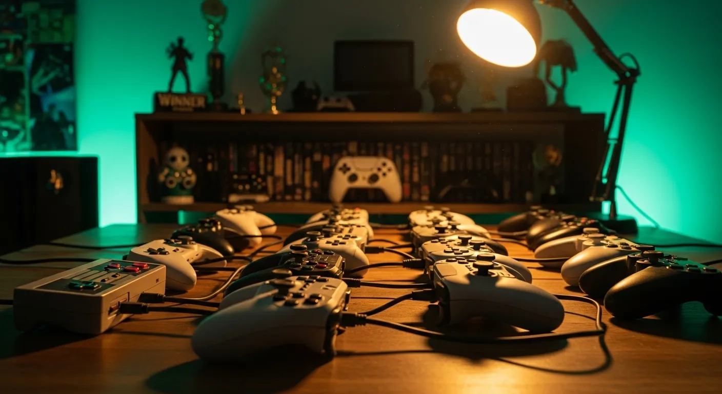 Representación artística del legado de Phil Spencer en Xbox, con iconos de Xbox Game Pass y mandos