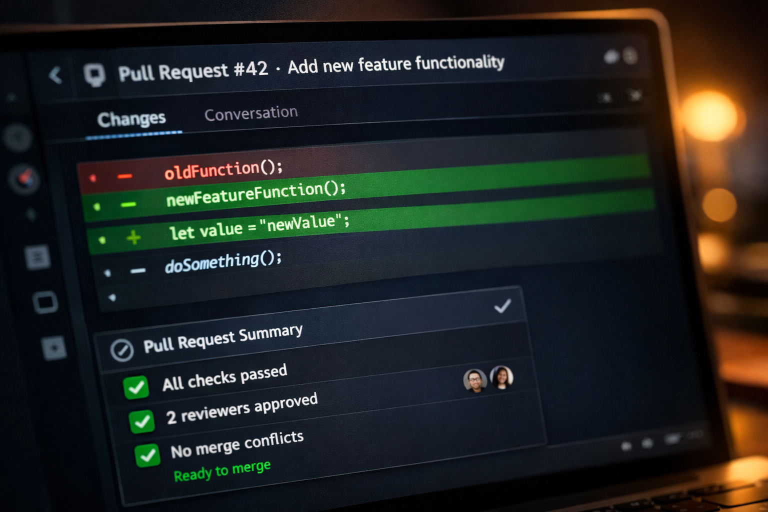 Pull request generado por un Cursor Background Agent en GitHub con resumen y diff
