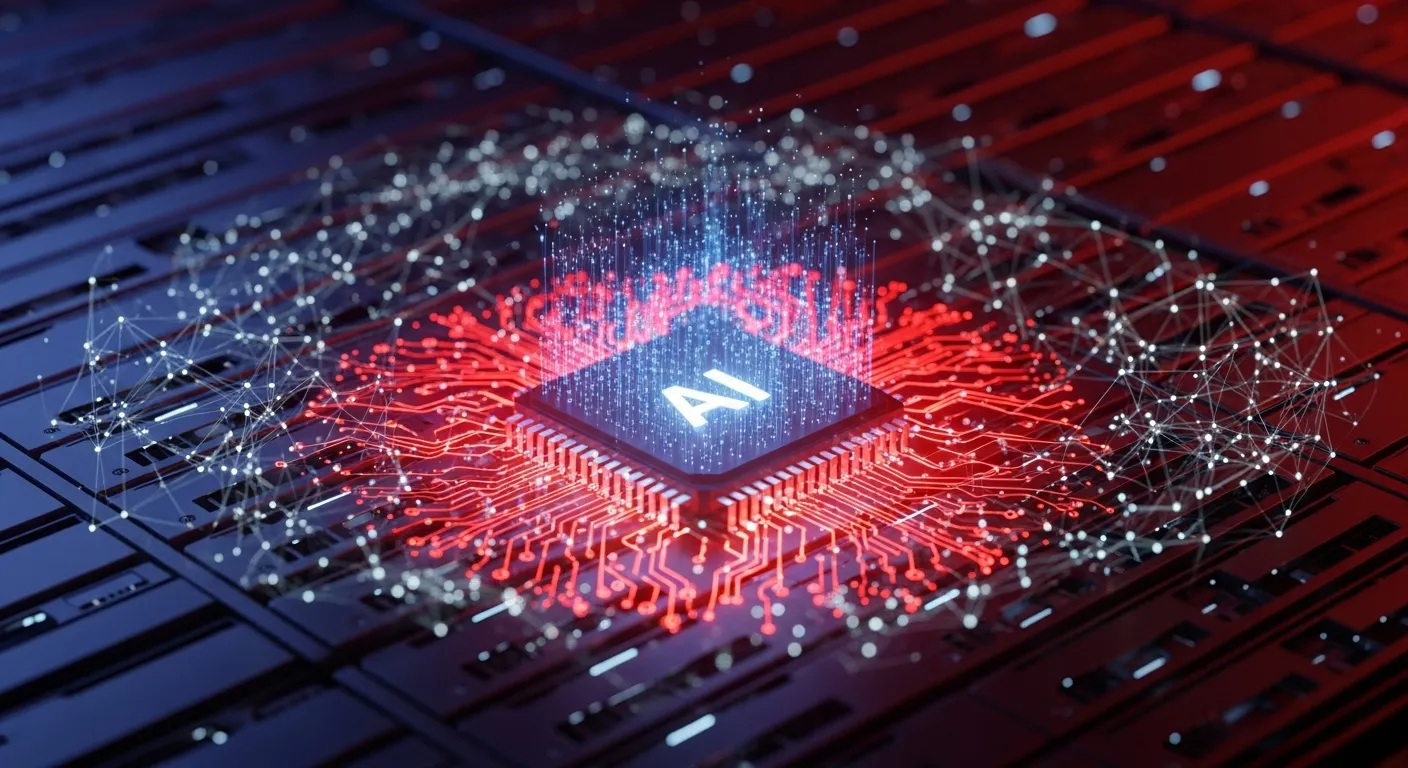 Representación del modelo de inteligencia artificial DeepSeek V4 de China con un billón de parámetros