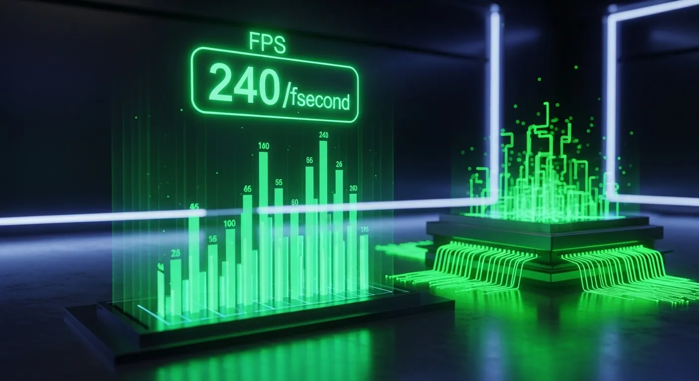 Gráfico de barras mostrando benchmarks de rendimiento de DLSS 4.5 6X en títulos con path tracing