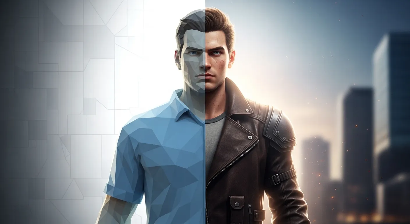 Representación conceptual del futuro del Neural Rendering en videojuegos con iluminación avanzada por IA