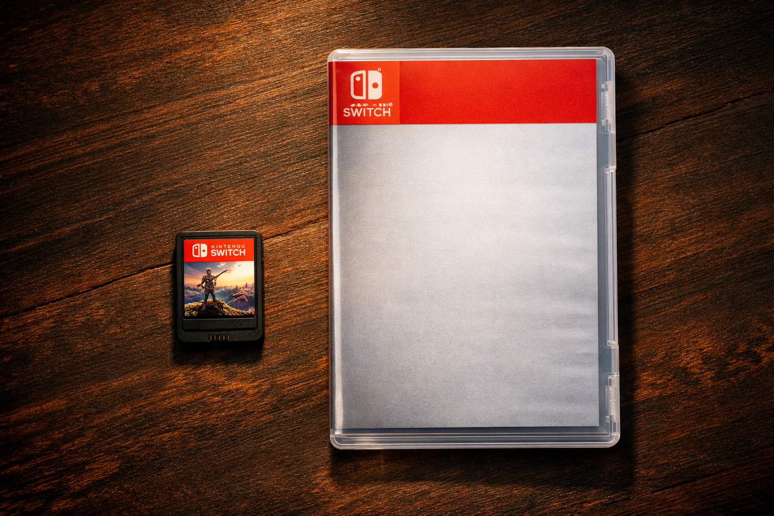 Cartucho de Switch 2 con leyenda Game Key-Card sobre fondo oscuro