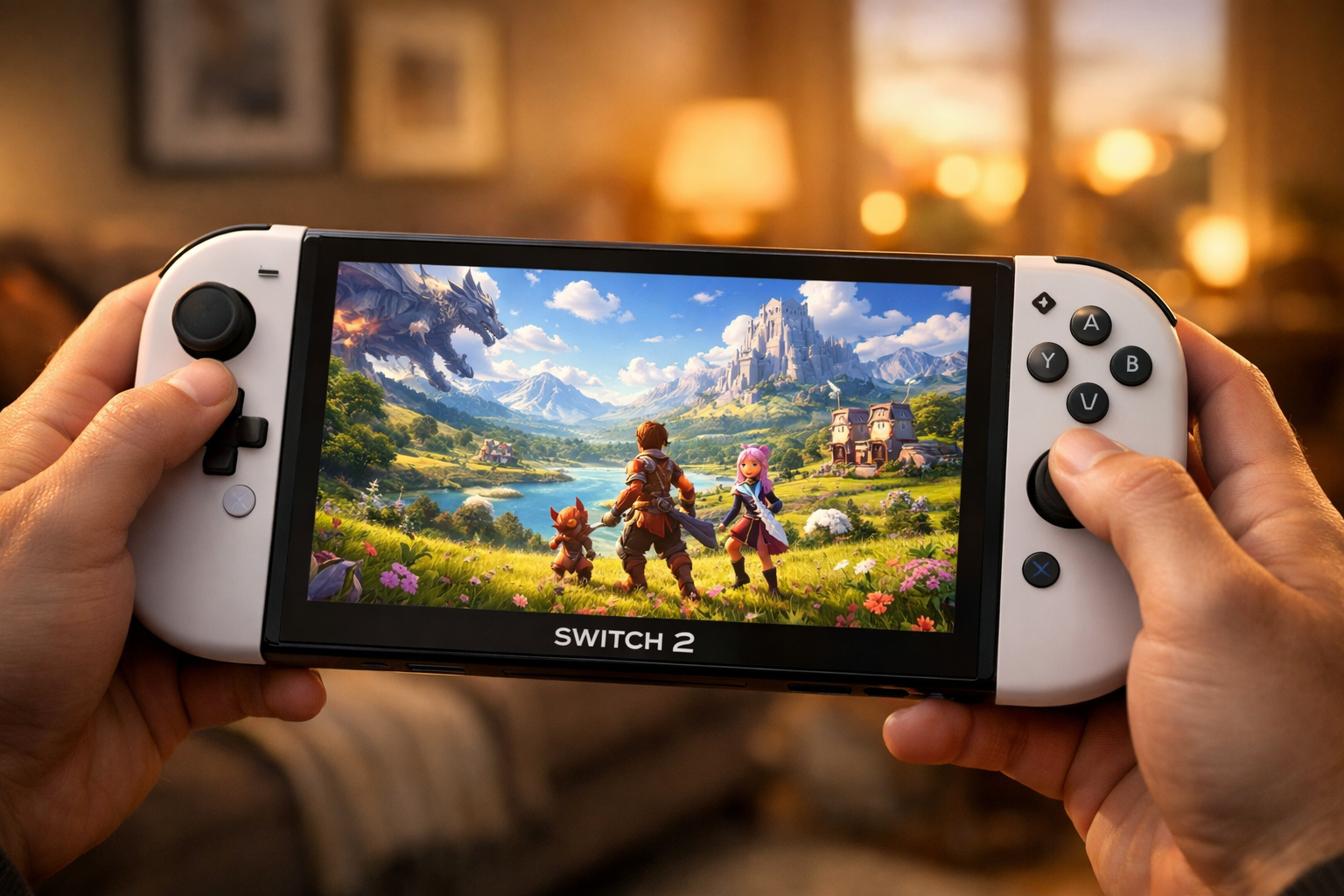 Final Fantasy VII Remake Intergrade en modo portátil Nintendo Switch 2 pantalla LCD HDR