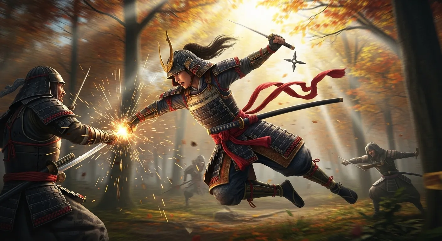 Sistema de combate de Ghost of Yotei con desarmes y armas arrojadizas