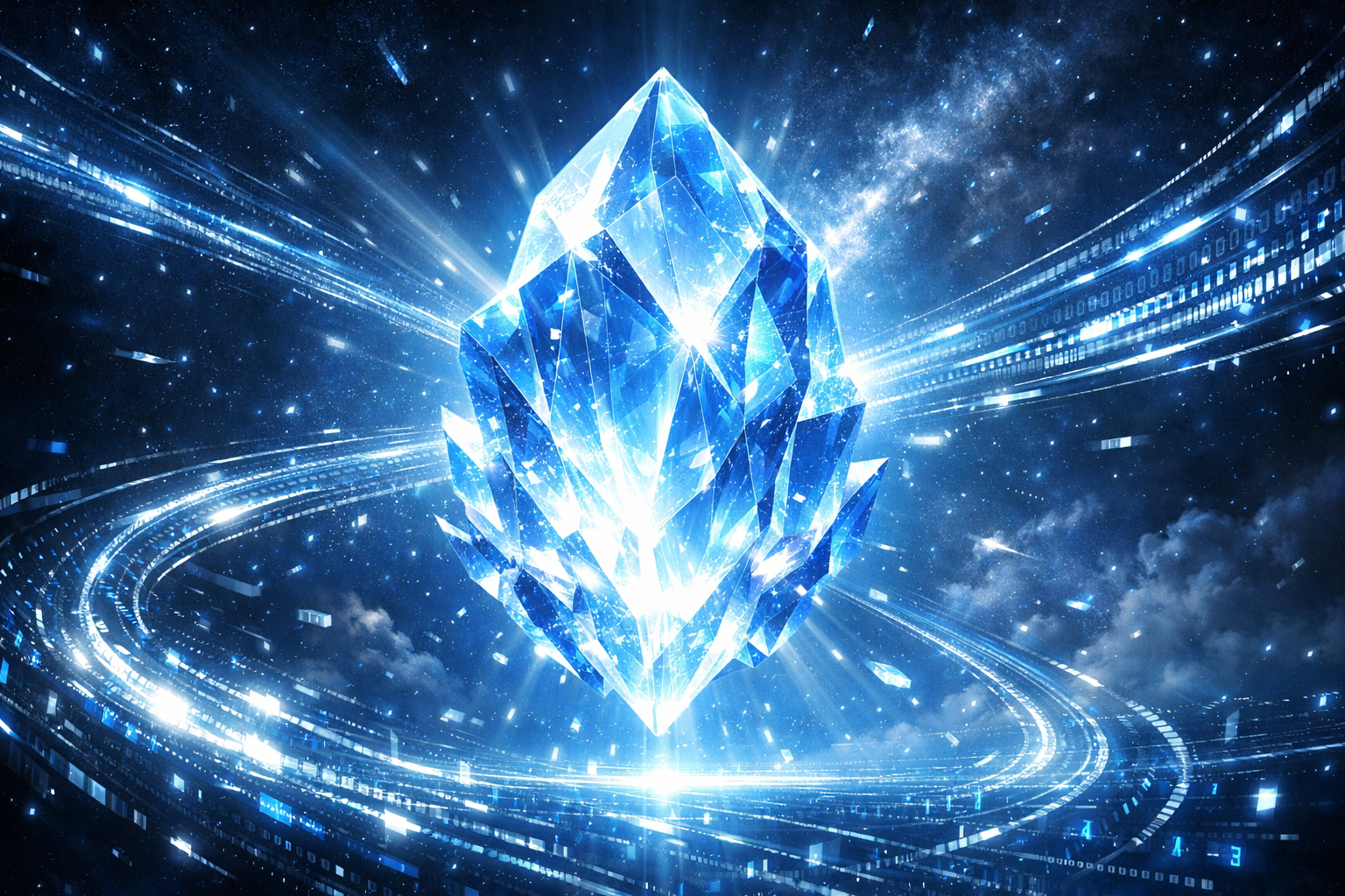 Representación visual de Google Gemini 3 con estética futurista y colores de Google