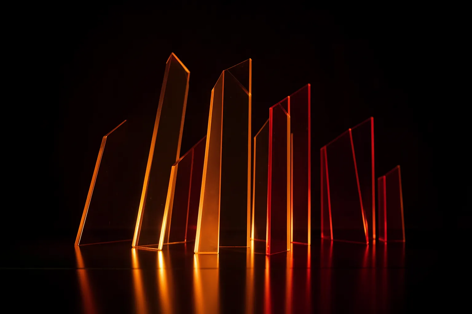 Gráfico ascendente de costes de tokens sobre fondo oscuro