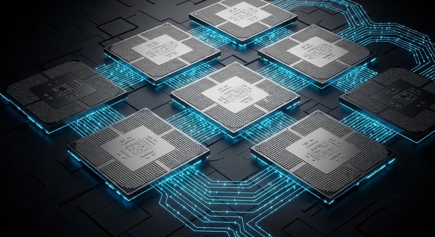 Diagrama de la arquitectura Intel 18A con RibbonFET y PowerVia del procesador Panther Lake