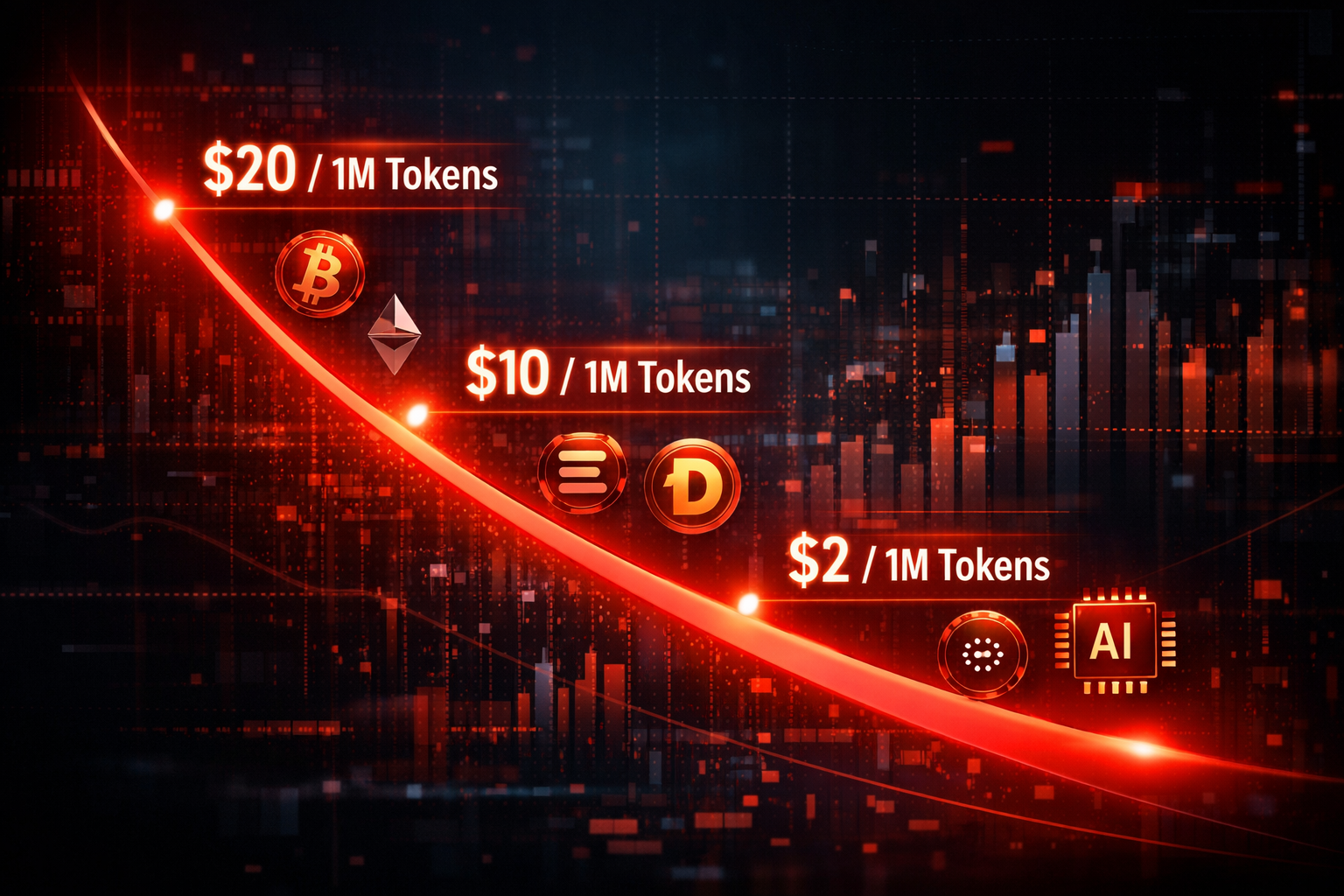 Gráfica de coste por millón de tokens entre modelos frontier open source y comerciales occidentales