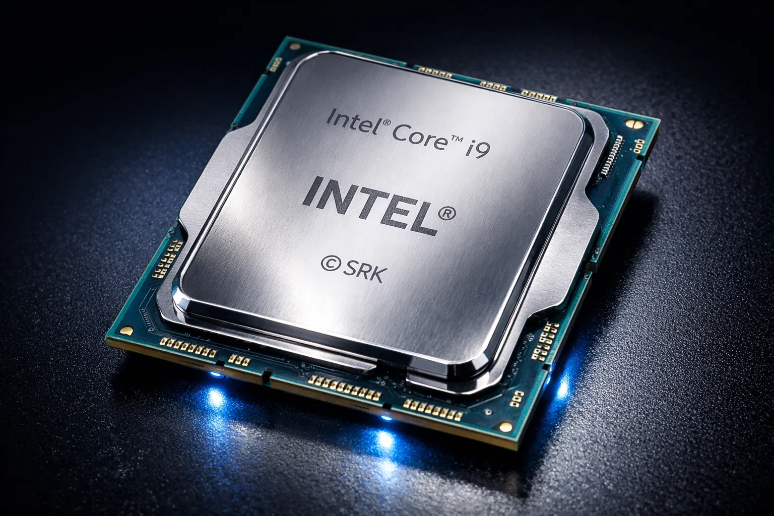 Intel Core Ultra 9 285K con los tiles Lion Cove y Skymont etiquetados sobre el interposer Foveros