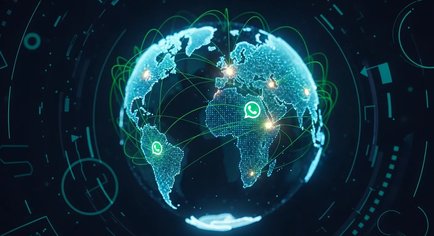 Mapa de disponibilidad de Meta AI en WhatsApp por regiones del mundo