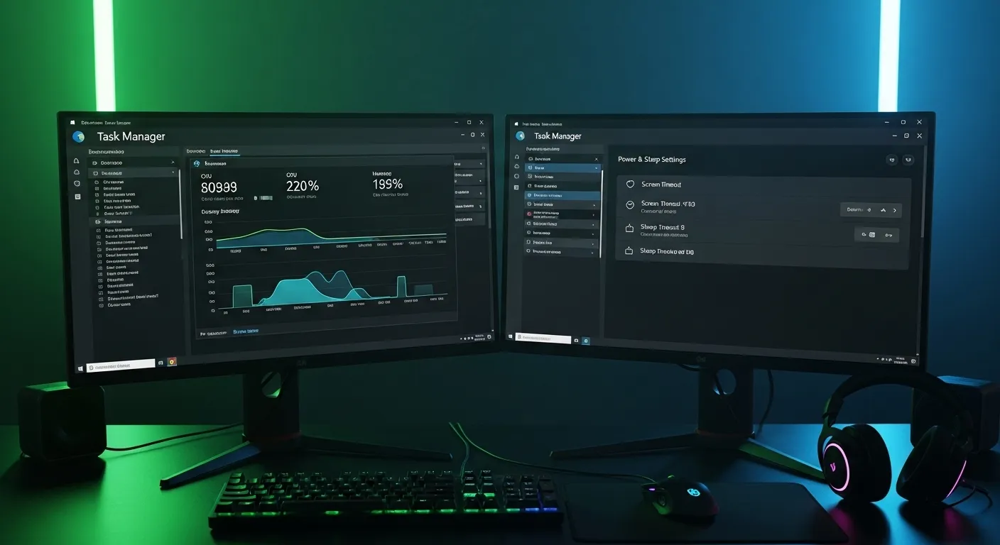 Configuración de plan de energía y gestión de procesos en Windows 11 para gaming