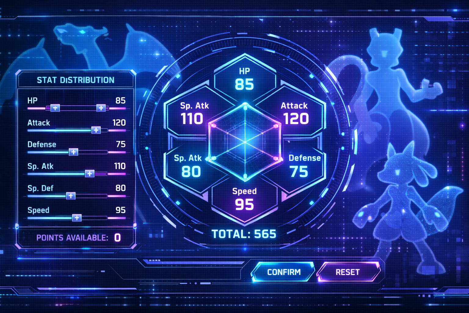 Sistema de Stat Points en Pokémon Champions mostrando la distribución de puntos