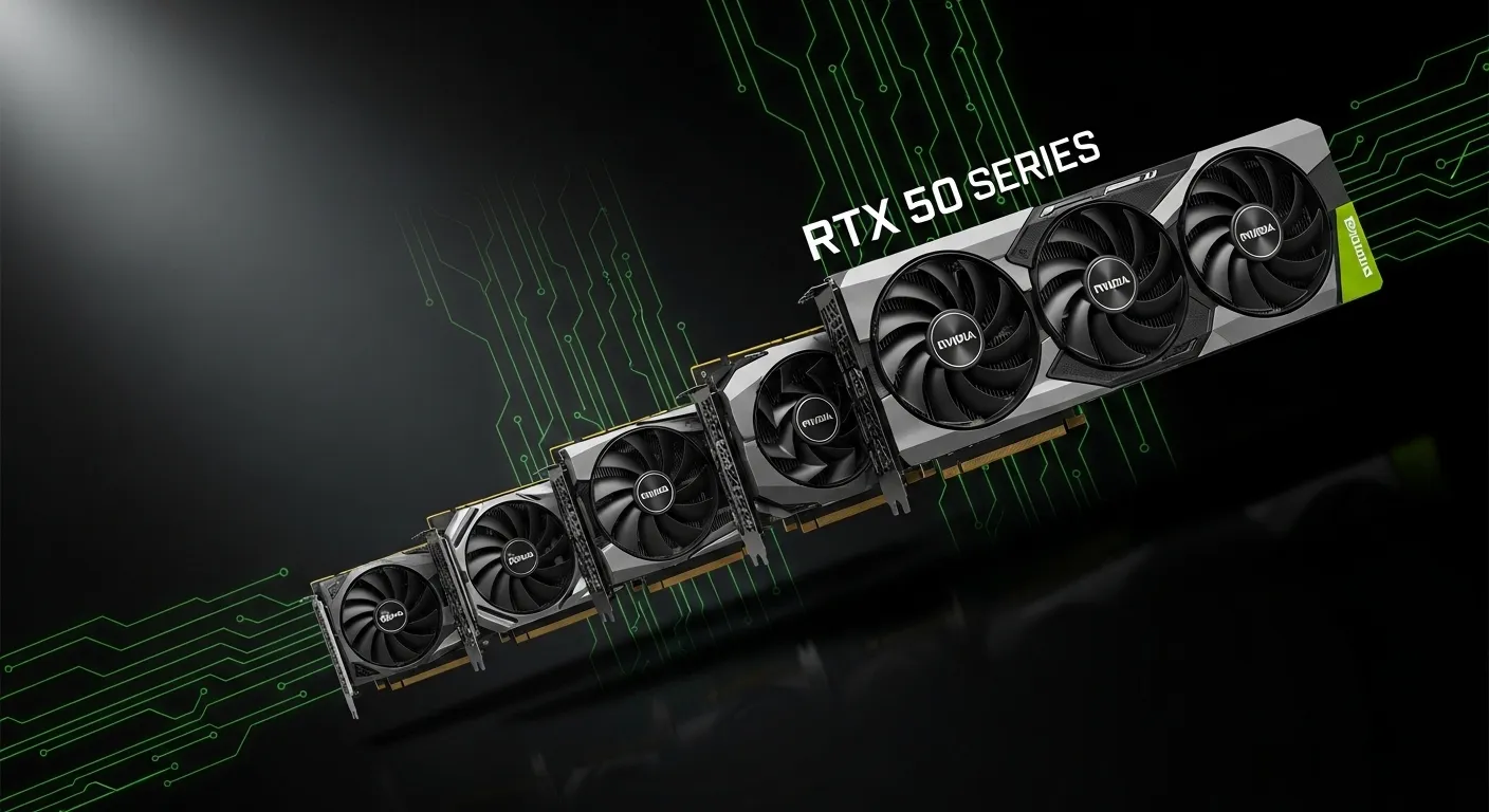 Comparativa de la familia RTX 50 Series de NVIDIA