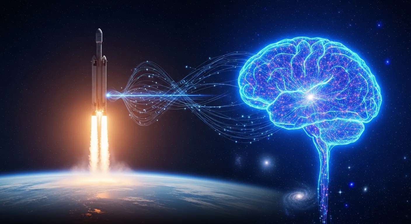Representación visual de la fusión entre SpaceX y xAI, la mayor operación empresarial de la historia valorada en 1,25 billones de dólares