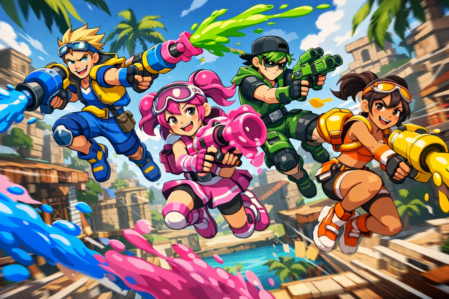 Modo cooperativo de cuatro jugadores en Splatoon Raiders para Nintendo Switch 2