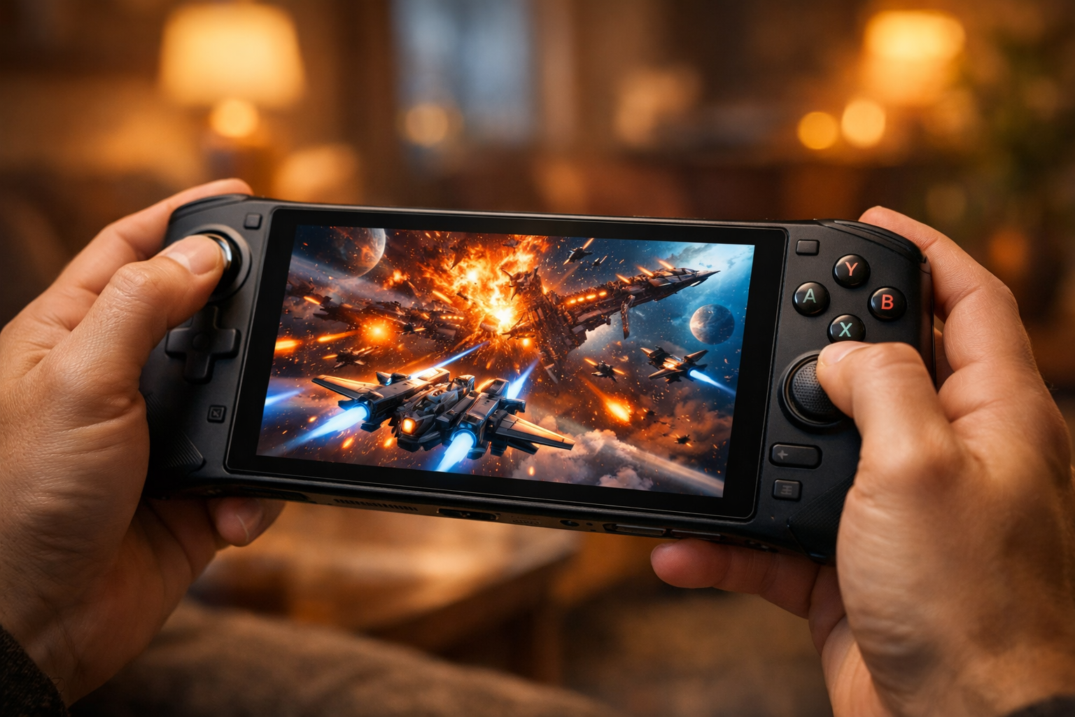 Star Fox Nintendo Switch 2 en modo portatil con HDR a 30 fps