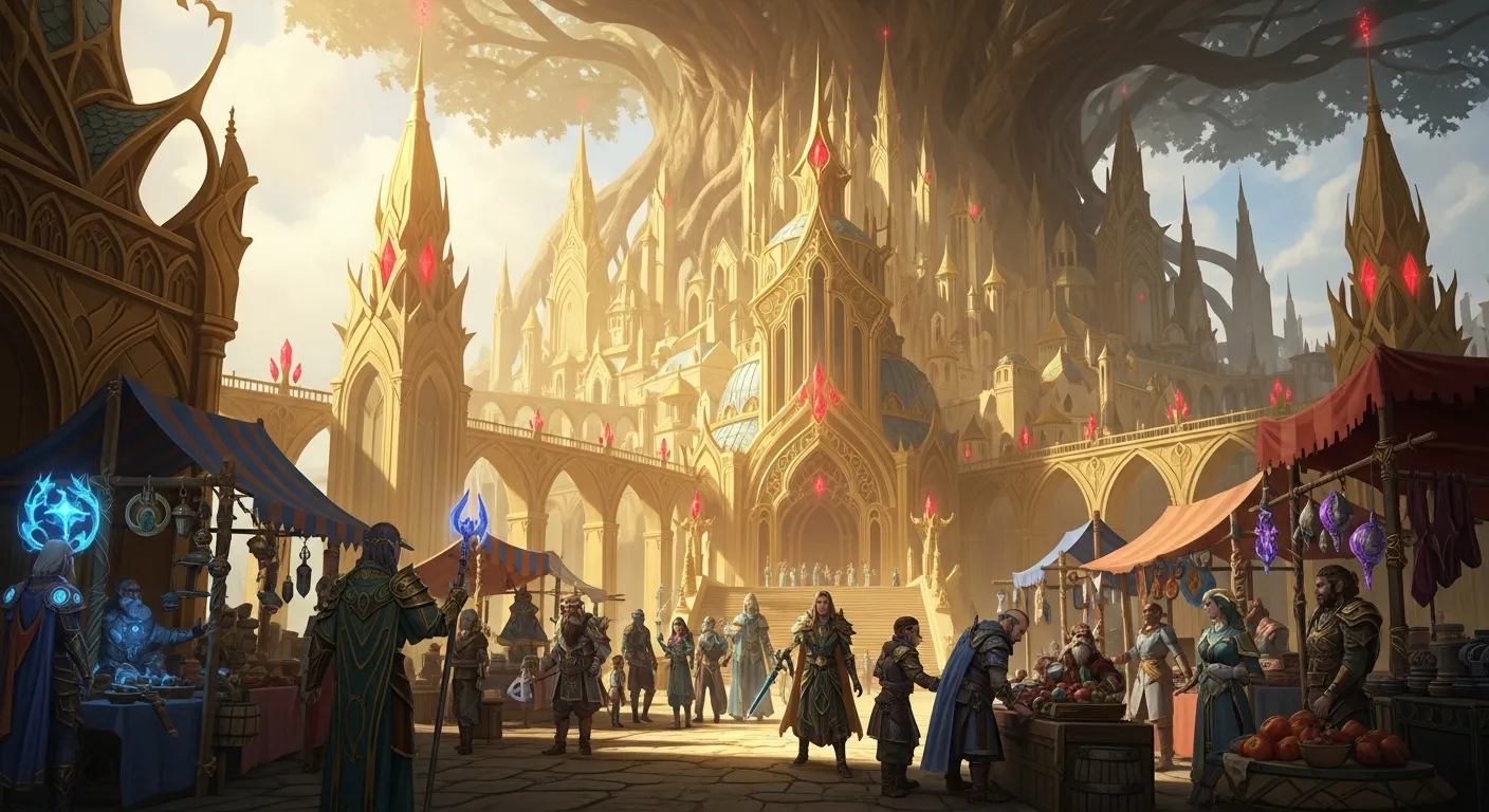 Ciudad de Silvermoon renovada en World of Warcraft Midnight