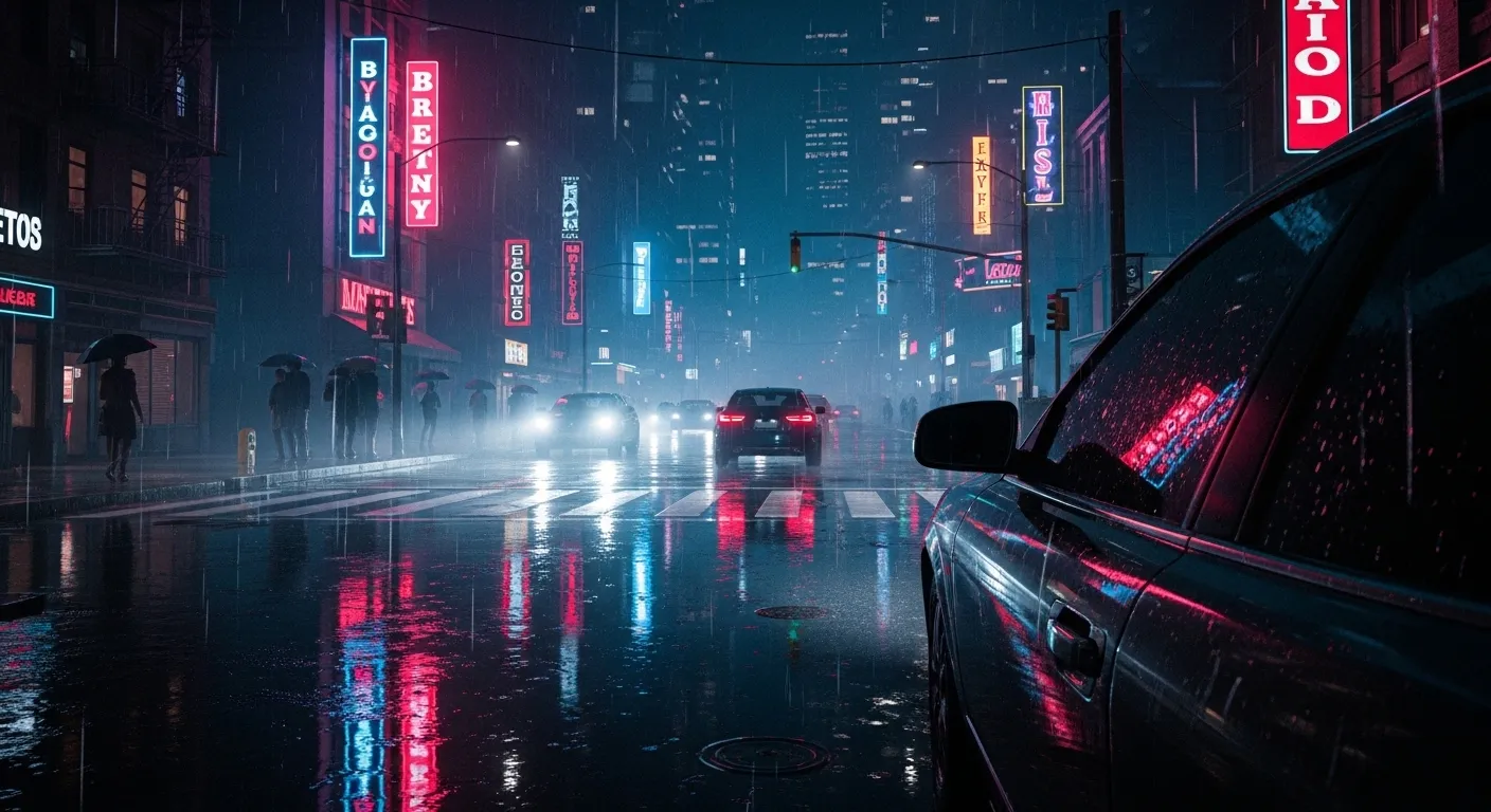 Escena de videojuego con ray tracing avanzado mostrando reflejos y iluminación global realista